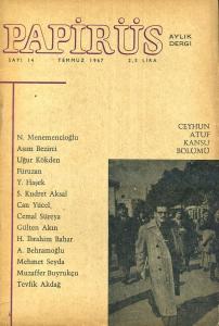 Papirüs Aylık Dergi Sayı 14 Temmuz 1967 Kolektif