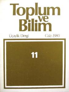 Toplum ve Bilim 11 Güz 1980 Kolektif